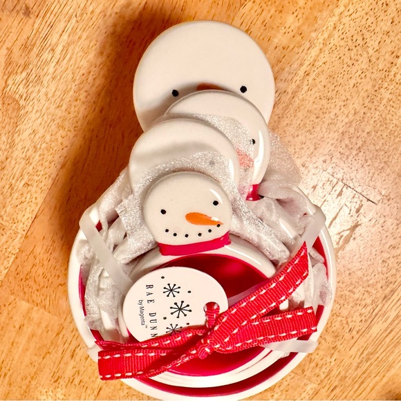 Rae Dunn Christmas Snowman Ceramic Measuring Cups BRAND NEW!! - Picture 3 of 3